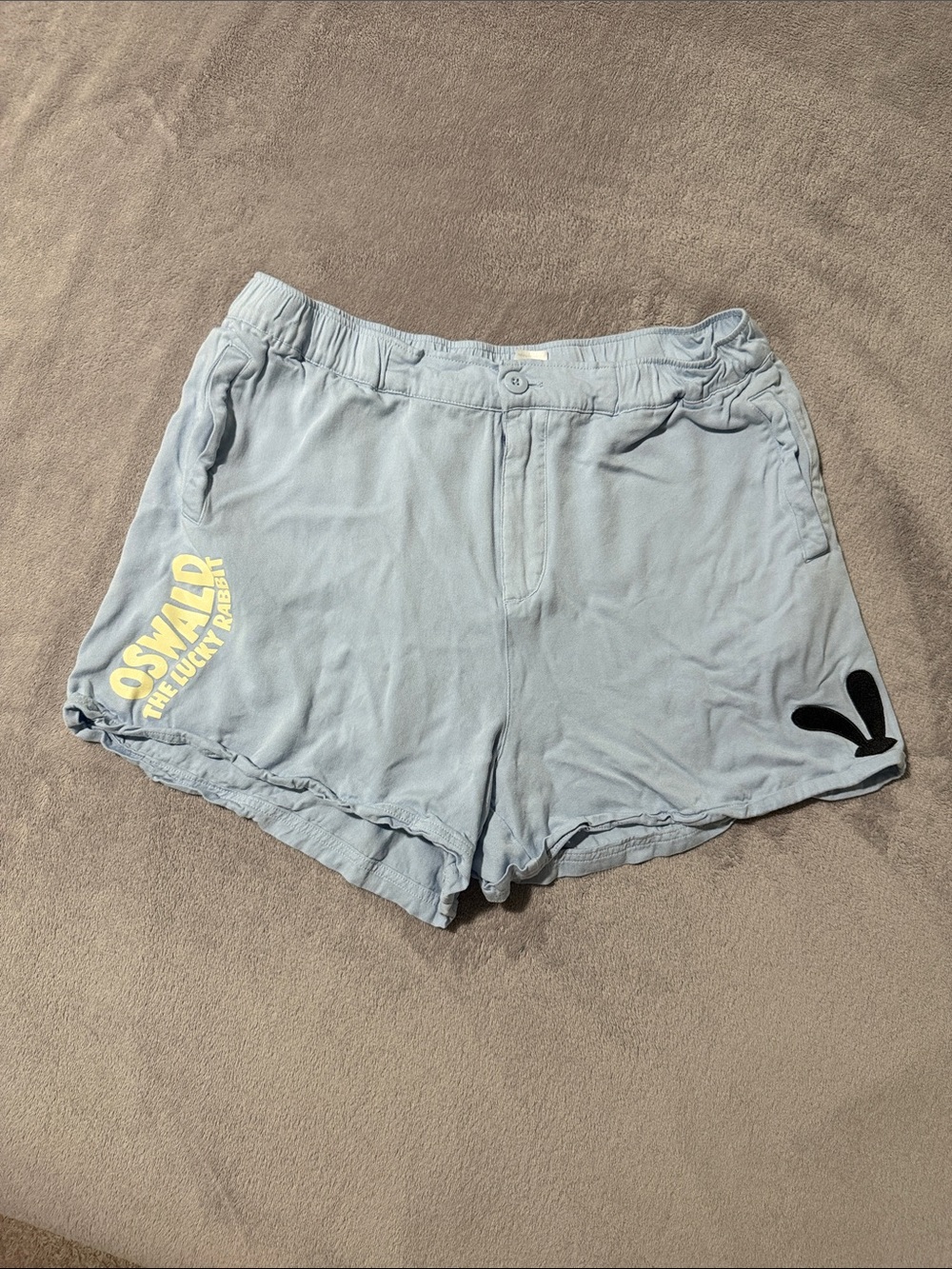 Disney Parks Oswald the Lucky Rabbit Shorts Women's XL Blue